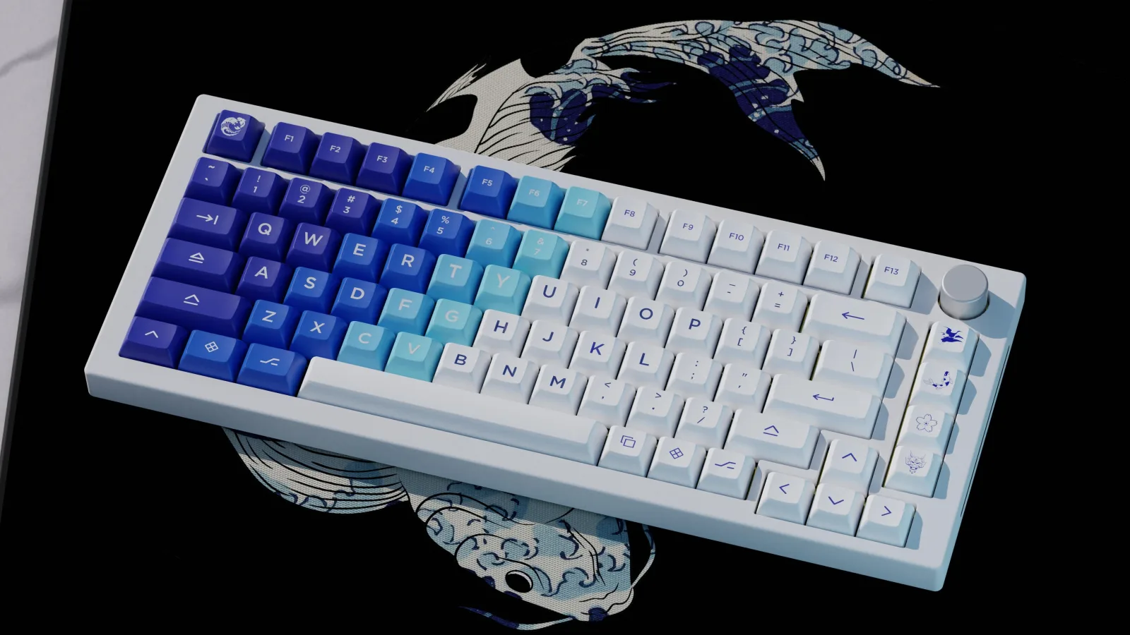 KAT Great Wave 神奈川冲浪键帽 Demo 图